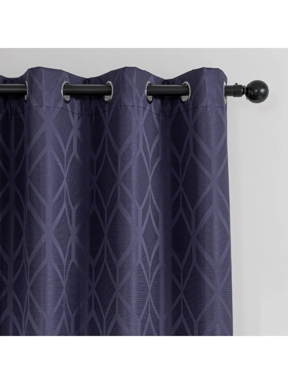 Dark Blue 100% Blackout Curtains - Thermal Insulated Drapes for Living Room